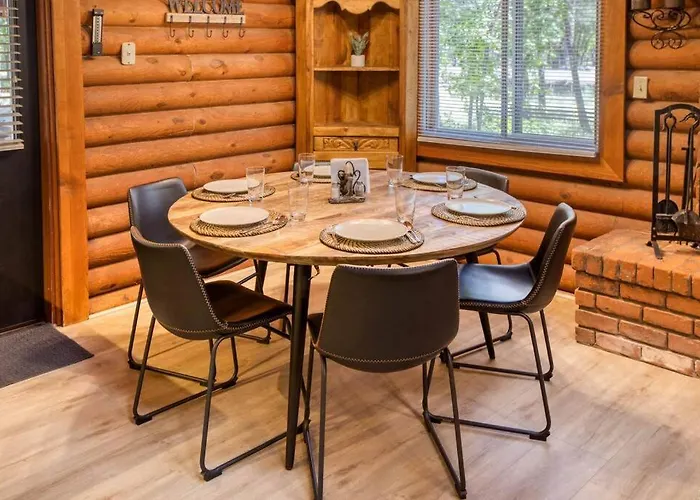 Charming Log In Tall Pines With Fire Pit Near Trails & *