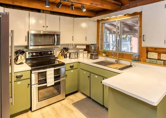 Charming Log In Tall Pines With Fire Pit Near Trails & Holiday home
