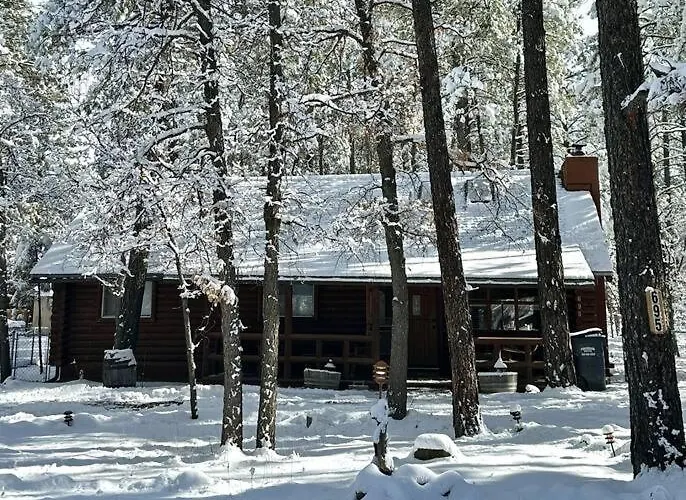Holiday home Charming Log In Tall Pines With Fire Pit Near Trails & *