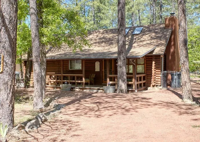 Holiday home Charming Log In Tall Pines With Fire Pit Near Trails & *