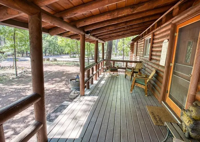 Charming Log In Tall Pines With Fire Pit Near Trails & Pinetop-Lakeside